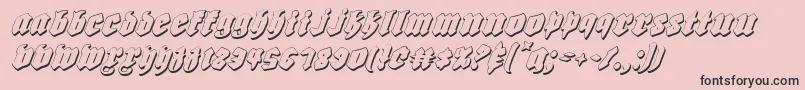 Biergartensi Font – Black Fonts on Pink Background