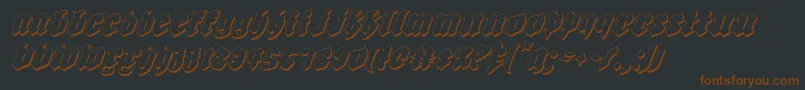 Biergartensi Font – Brown Fonts on Black Background