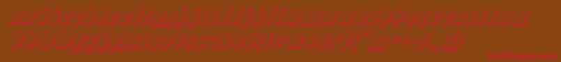 Biergartensi Font – Red Fonts on Brown Background