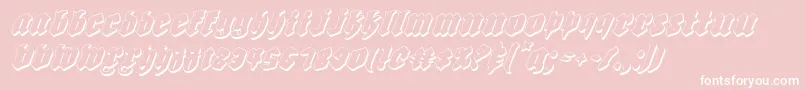 Biergartensi Font – White Fonts on Pink Background