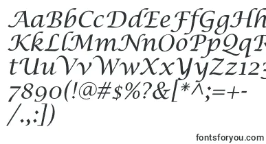 LucidaCalligra font – architectural Fonts