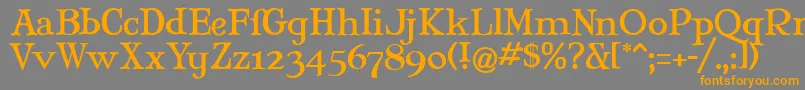 Maryj Font – Orange Fonts on Gray Background