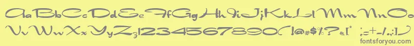More about Nadejdabold Font Nadejdabold Font – Gray Fonts on Yellow Background