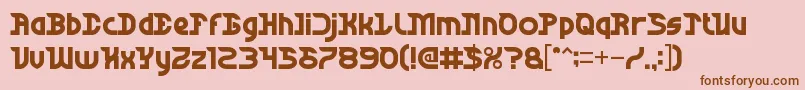 Dark Font – Brown Fonts on Pink Background