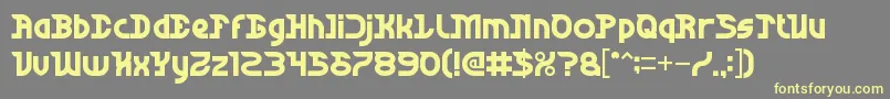 Dark Font – Yellow Fonts on Gray Background