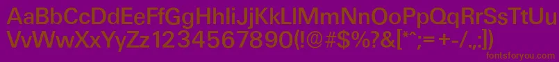 UltimateserialMediumRegular Font – Brown Fonts on Purple Background