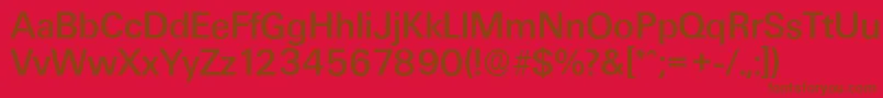 Шрифт UltimateserialMediumRegular – коричневые шрифты на красном фоне