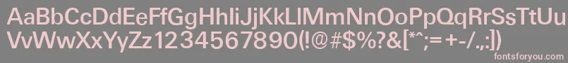 More about UltimateserialMediumRegular Font UltimateserialMediumRegular Font – Pink Fonts on Gray Background