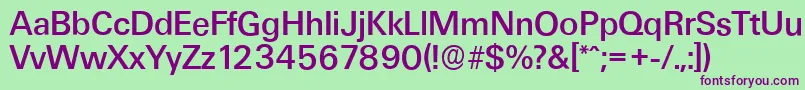 Шрифт UltimateserialMediumRegular – фиолетовые шрифты на зелёном фоне