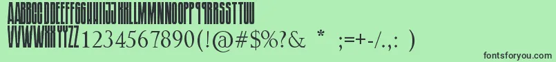 Шрифт SoundgardenBadmotorfont – чёрные шрифты на зелёном фоне