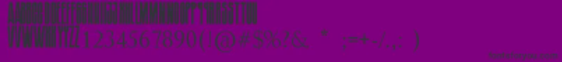 SoundgardenBadmotorfont Font – Black Fonts on Purple Background