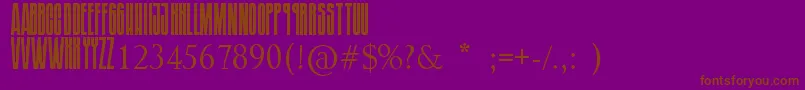 SoundgardenBadmotorfont Font – Brown Fonts on Purple Background