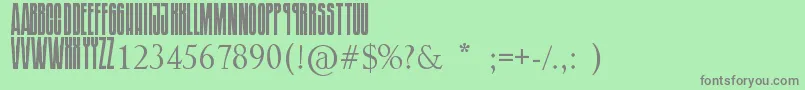 SoundgardenBadmotorfont Font – Gray Fonts on Green Background