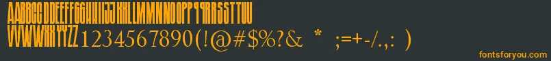 SoundgardenBadmotorfont-fontti – oranssit fontit mustalla taustalla
