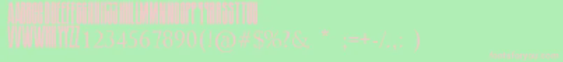 SoundgardenBadmotorfont-fontti – vaaleanpunaiset fontit vihreällä taustalla