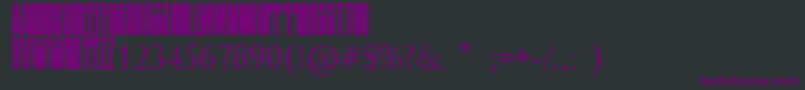 SoundgardenBadmotorfont Font – Purple Fonts on Black Background