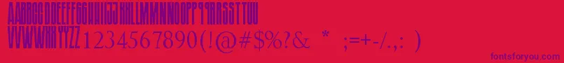 Шрифт SoundgardenBadmotorfont – фиолетовые шрифты на красном фоне
