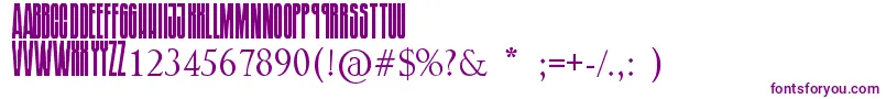 フォントSoundgardenBadmotorfont – 白い背景に紫のフォント
