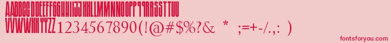 SoundgardenBadmotorfont Font – Red Fonts on Pink Background