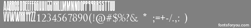 SoundgardenBadmotorfont-Schriftart – Weiße Schriften auf grauem Hintergrund