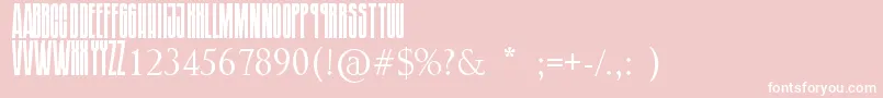 SoundgardenBadmotorfont-fontti – valkoiset fontit vaaleanpunaisella taustalla
