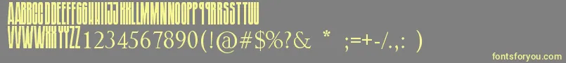 SoundgardenBadmotorfont Font – Yellow Fonts on Gray Background