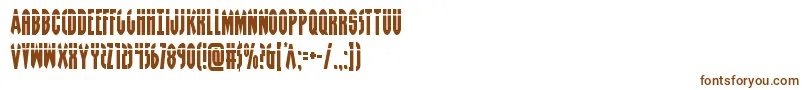 Шрифт Grendelsmotherlaser – коричневые шрифты на белом фоне