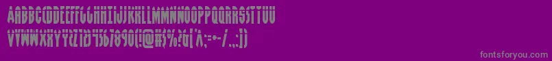 Grendelsmotherlaser Font – Gray Fonts on Purple Background