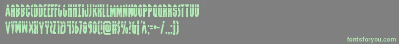 Grendelsmotherlaser Font – Green Fonts on Gray Background