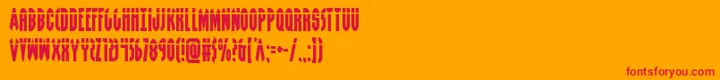 Grendelsmotherlaser Font – Red Fonts on Orange Background