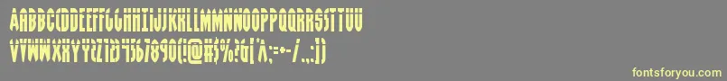 Шрифт Grendelsmotherlaser – жёлтые шрифты на сером фоне