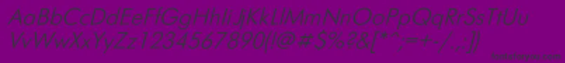 FuturisItalic Font – Black Fonts on Purple Background