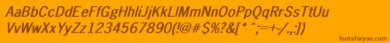 Más sobre la fuente NewsGothicBoldItalic fuente NewsGothicBoldItalic – Fuentes Marrones Sobre Fondo Naranja