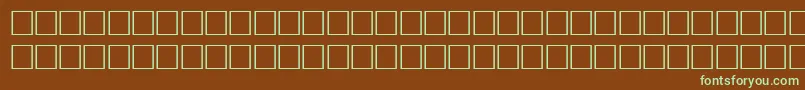 Bodonif6 Font – Green Fonts on Brown Background