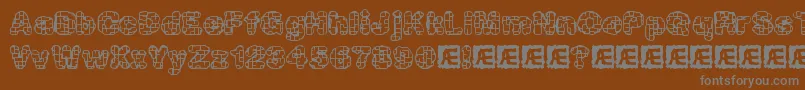 Шрифт Katalyst – серые шрифты на коричневом фоне