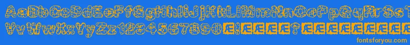 More about Katalyst Font Katalyst Font – Orange Fonts on Blue Background