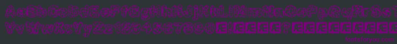 Weitere Informationen zur Katalyst-Schriftart Katalyst-Schriftart – Violette Schriften auf schwarzem Hintergrund