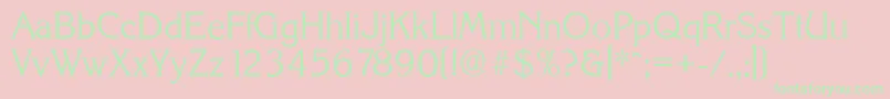 KorinthserialLightRegular Font – Green Fonts on Pink Background