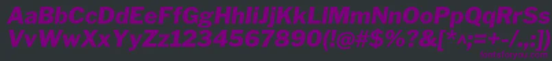 LibrefranklinExtrabolditalic Font – Purple Fonts on Black Background