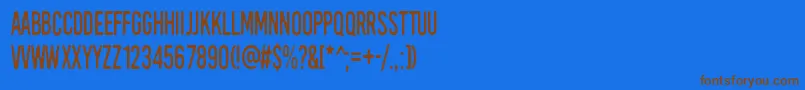Saiba mais sobre a fonte KirkuvanpunainenKirsikka Fonte KirkuvanpunainenKirsikka – fontes marrons em um fundo azul