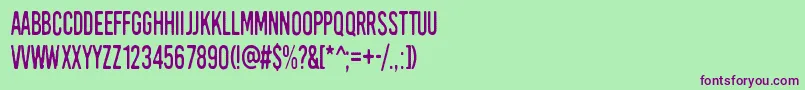 Подробнее о шрифте KirkuvanpunainenKirsikka Шрифт KirkuvanpunainenKirsikka – фиолетовые шрифты на зелёном фоне