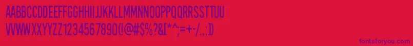 KirkuvanpunainenKirsikka Font – Purple Fonts on Red Background