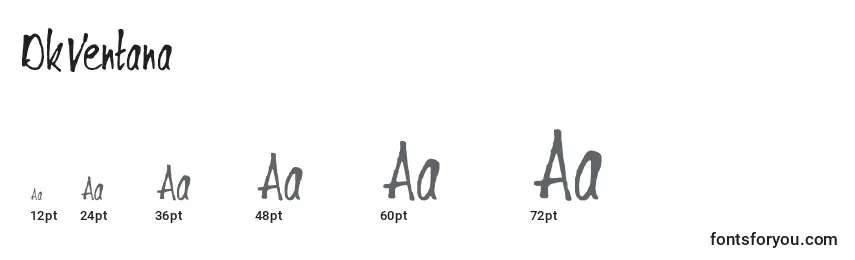 DkVentana Font Sizes