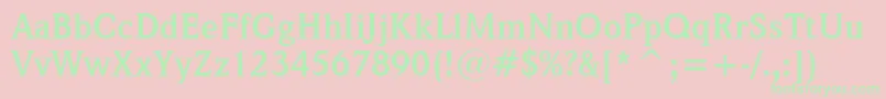 WeidemannBoldBt Font – Green Fonts on Pink Background