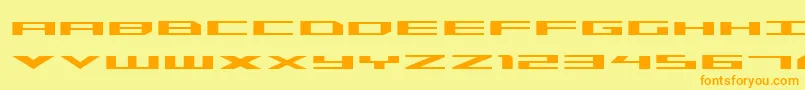 More about TriremeExpanded Font TriremeExpanded Font – Orange Fonts on Yellow Background