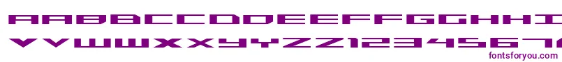 Шрифт TriremeExpanded – фиолетовые шрифты на белом фоне