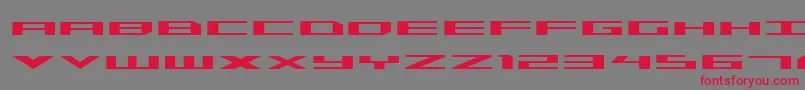 TriremeExpanded Font – Red Fonts on Gray Background