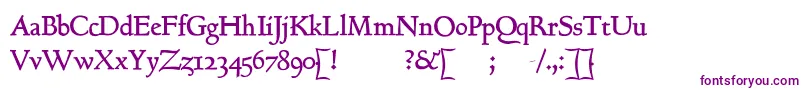 Шрифт GoundyhundredB – фиолетовые шрифты