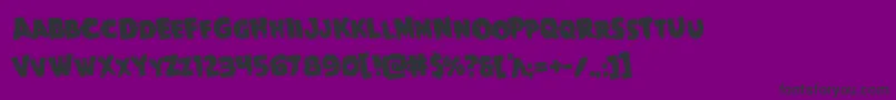 Goblincreekrotate Font – Black Fonts on Purple Background