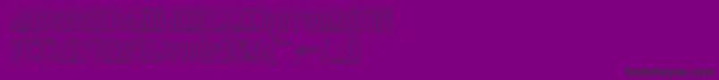 GrendelsMotherShadow Font – Black Fonts on Purple Background